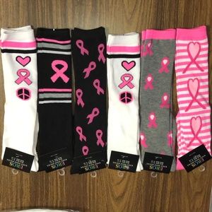 6-pack Breast Cancer Awareness Knee-High Socks